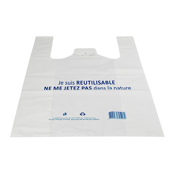 Sac plastique bretelle réutilisable